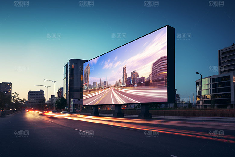 公路广告牌高炮广告高清样机