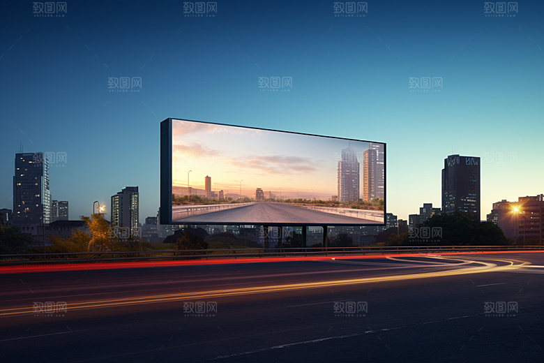 公路广告牌高炮广告大型广告样机