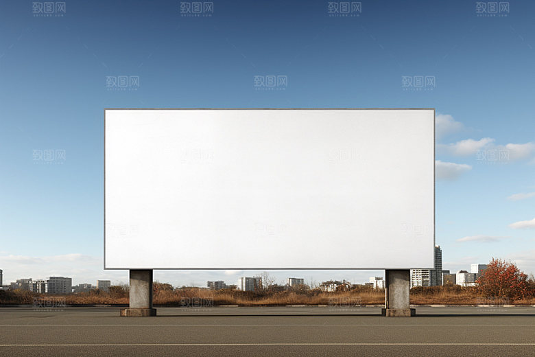 公路广告牌模型高清样机