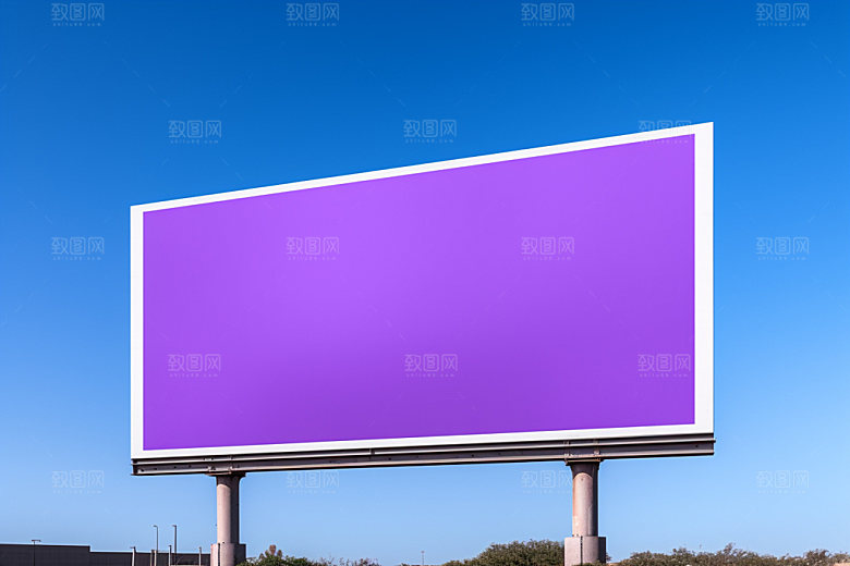公路广告牌高炮广告模型样机