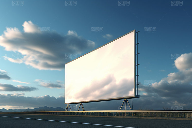 公路广告牌大喷模型样机
