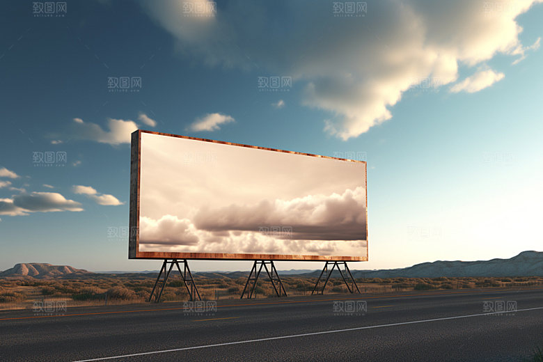 公路广告牌模型喷绘样机