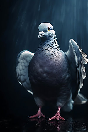 白鸽动物自然摄影图