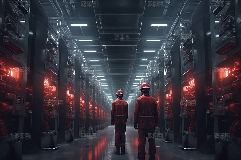 工厂仓储工人工作视觉效果图
