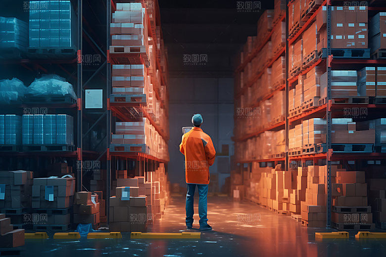 工厂生产工人工作视觉效果图