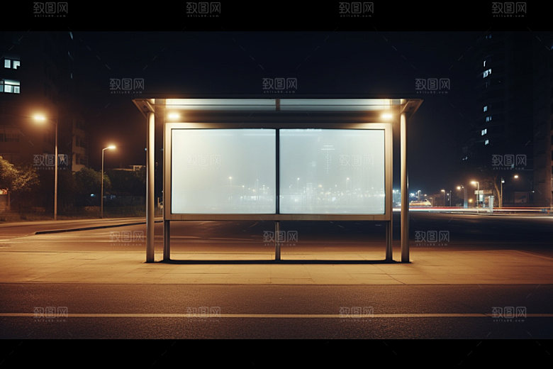 站台灯箱灯箱广告高清样机