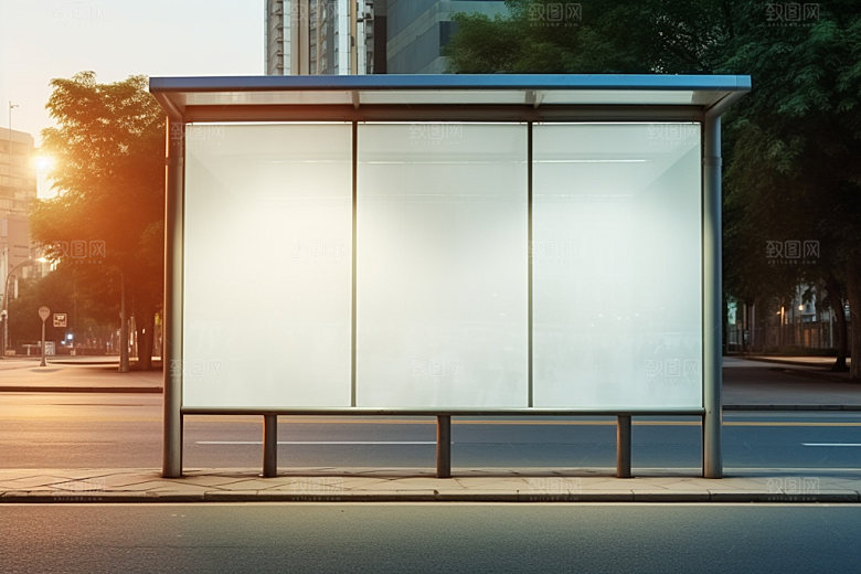 站台灯箱灯箱广告展示样机