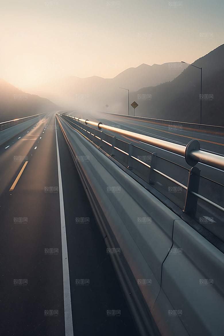 公路自驾道路摄影图
