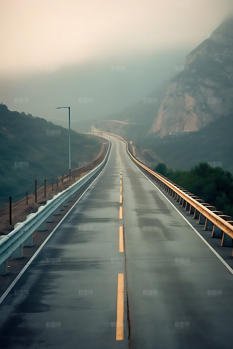 公路道路风光摄影图