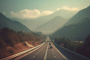 公路高速公路旅行摄影图