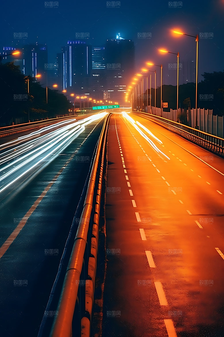 公路高速公路风光摄影图