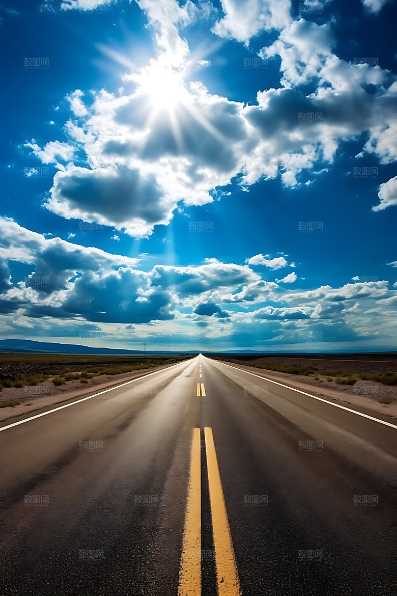 公路风光道路摄影图