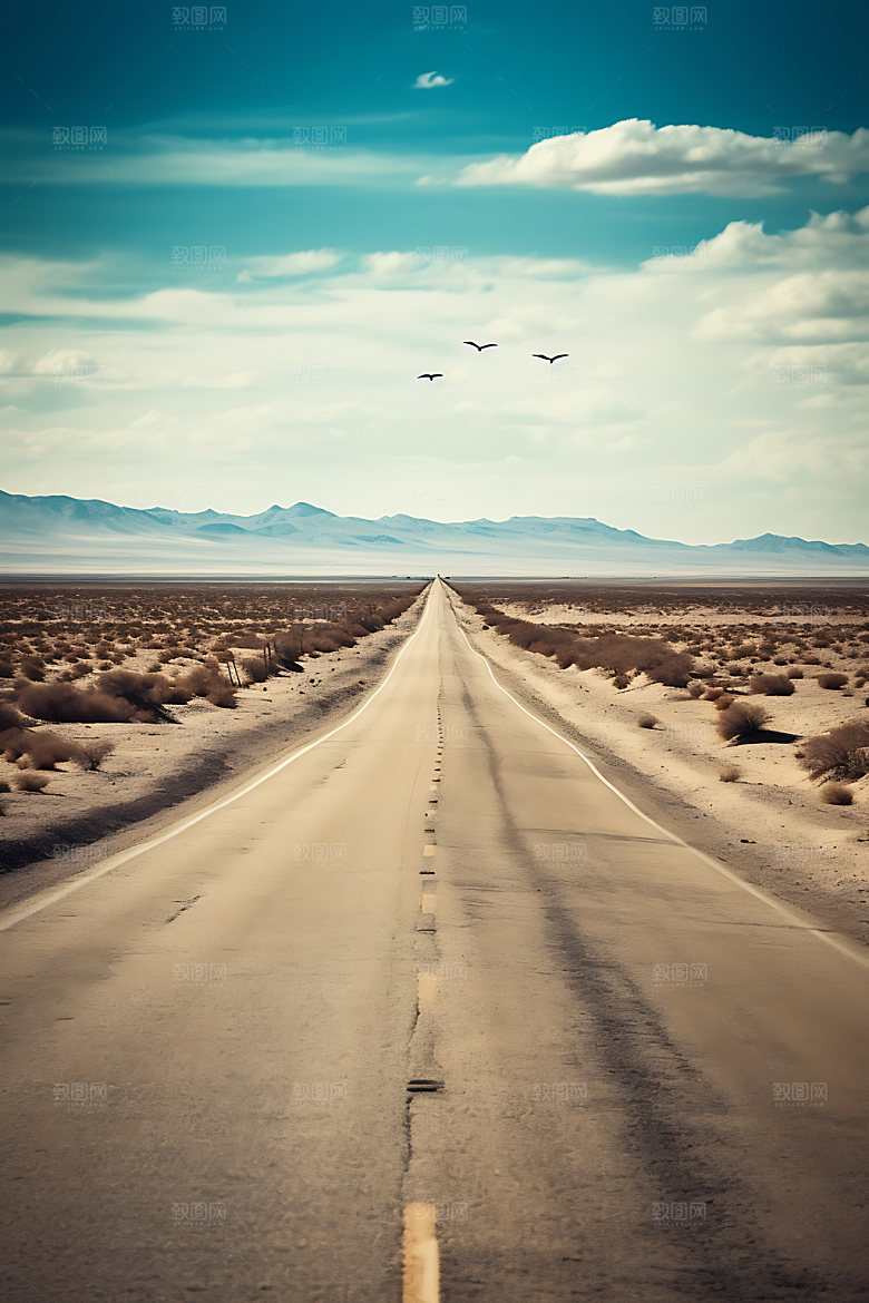公路风光旅行摄影图