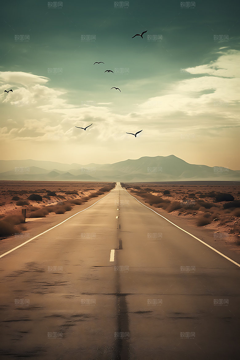 公路自驾风光摄影图