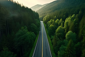 公路自驾旅行摄影图
