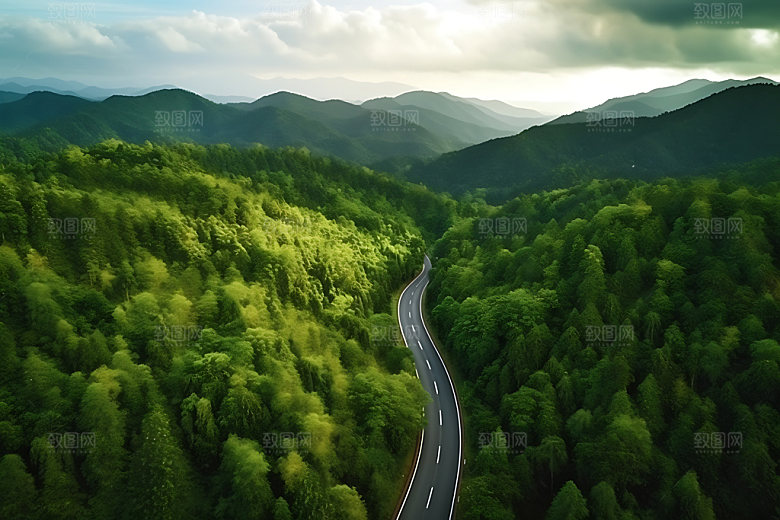 公路高清风光摄影图