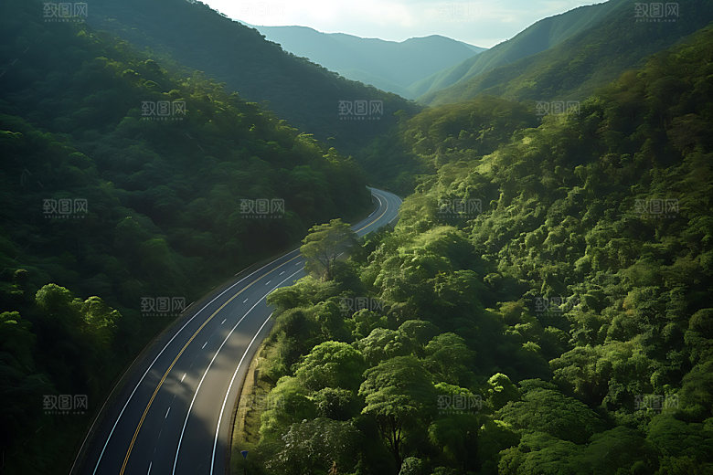 公路风光旅行摄影图