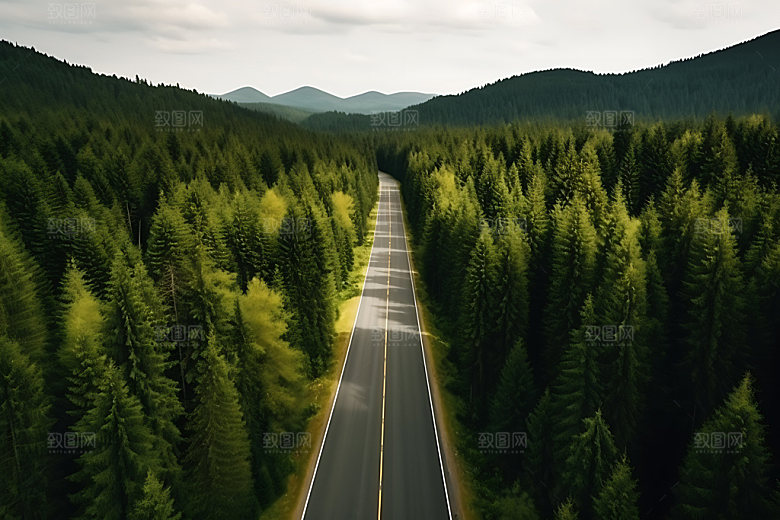 公路道路风光摄影图
