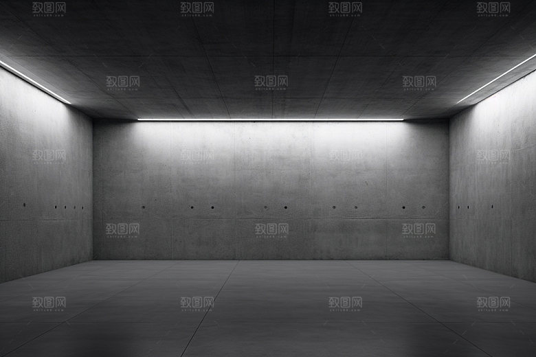 建筑空间透视工业感背景图