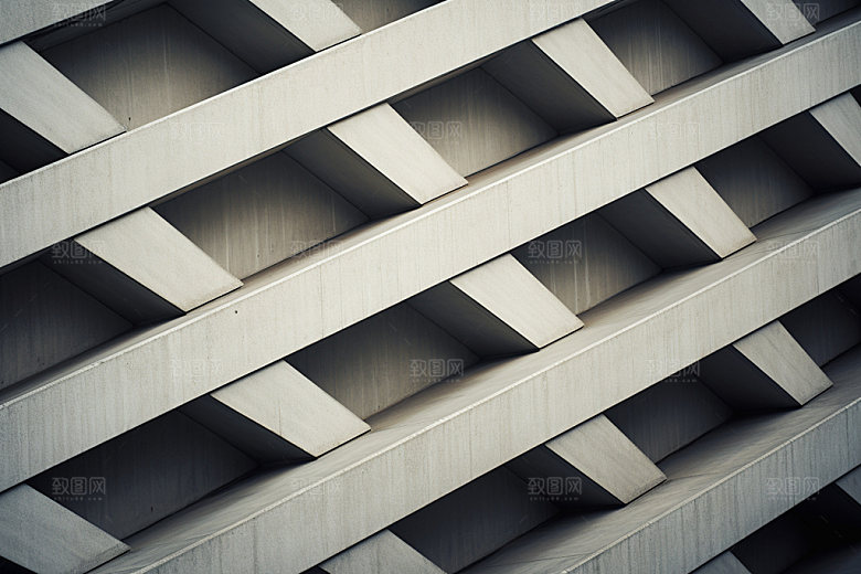 建筑空间3D透视背景图