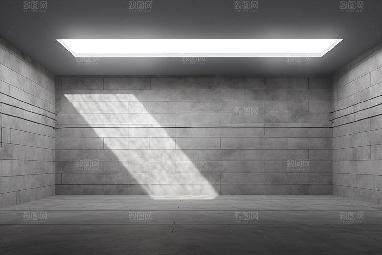 建筑空间质感几何背景图