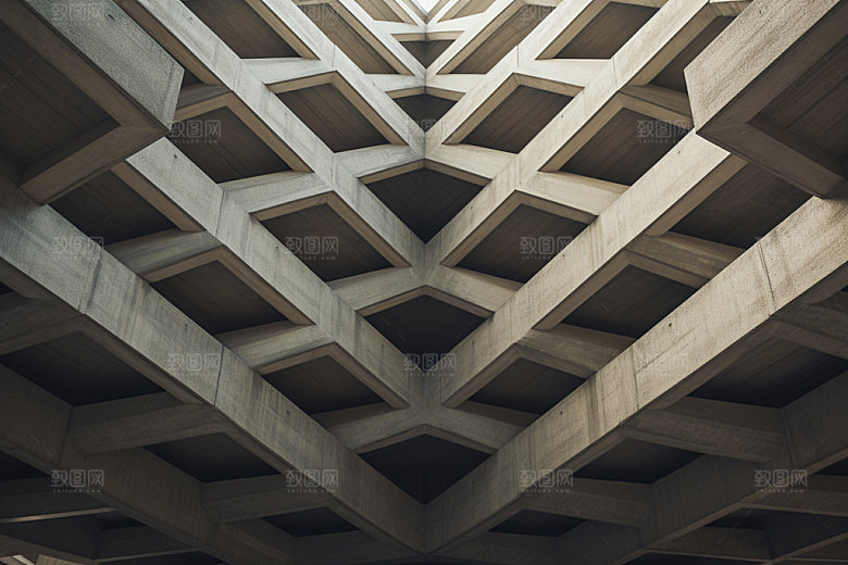 建筑空间工业感大气背景图