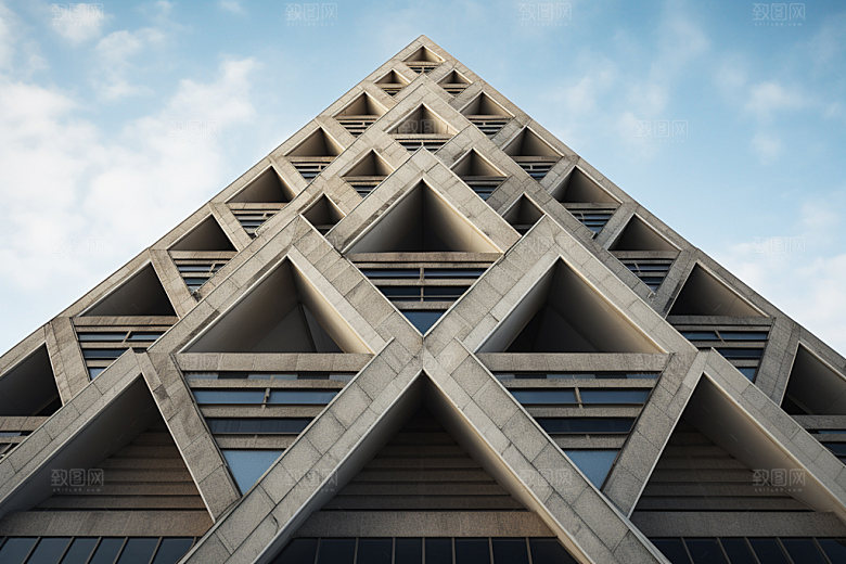建筑空间透视质感背景图
