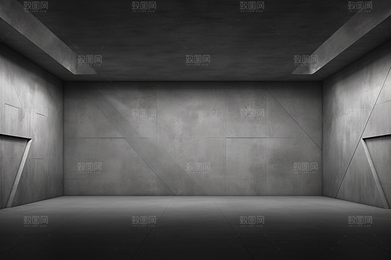 建筑空间几何大气背景图