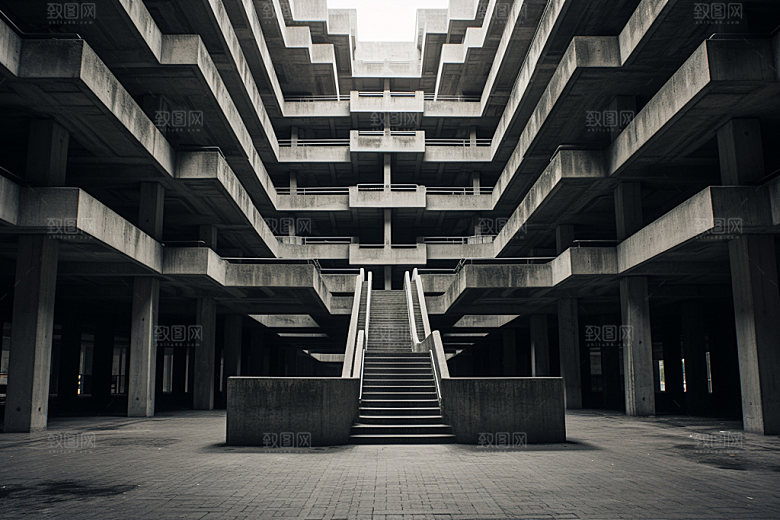 建筑空间质感工业感背景图