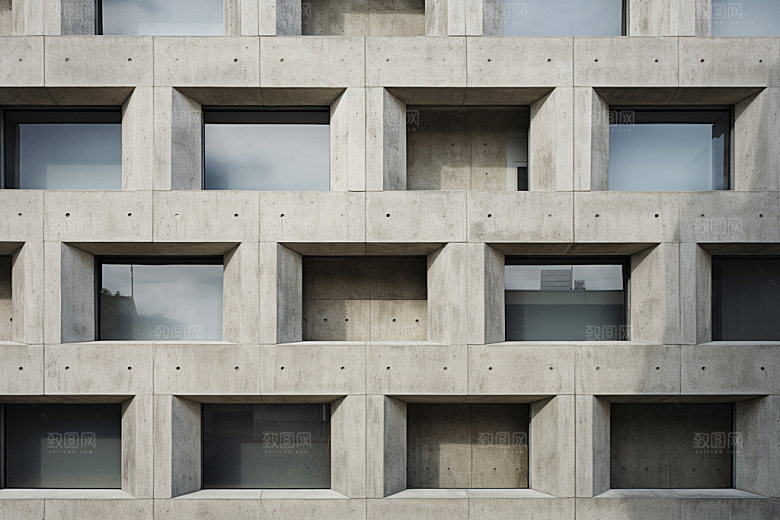 建筑空间质感透视背景图