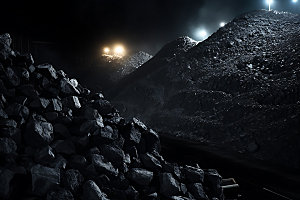 煤炭矿场煤矿摄影图