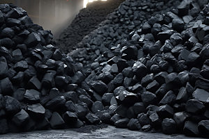 煤炭矿场开采摄影图