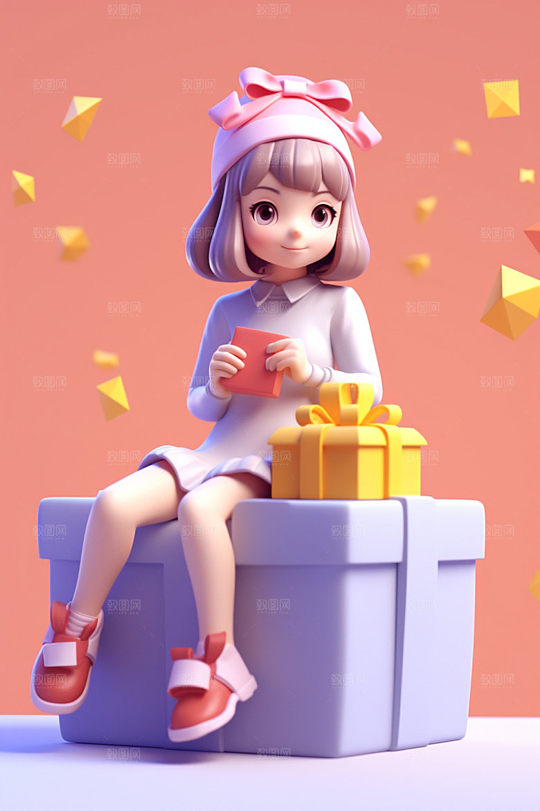 电商促销矢量3d模型素材