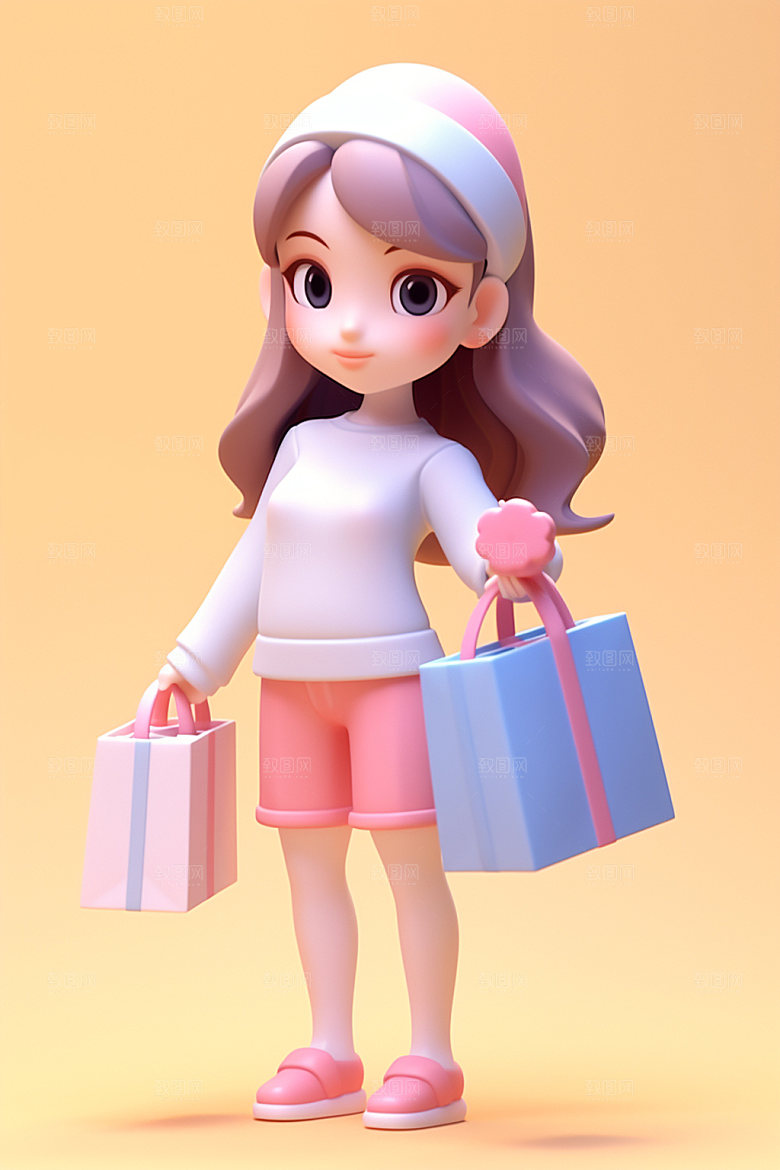 电商促销矢量3d模型素材
