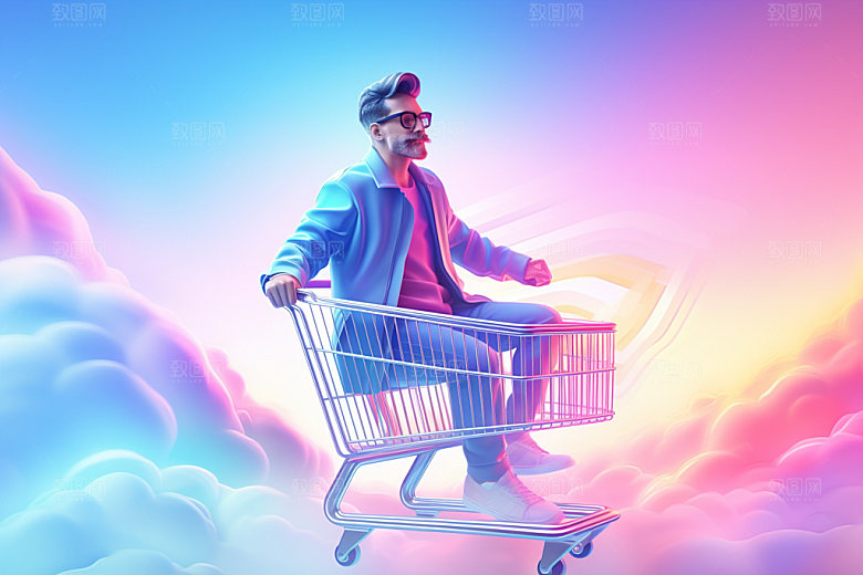 时尚潮流人物摄影高清矢量图