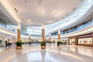 购物中心商业街区商场摄影图