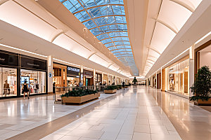 购物中心商业街区商场摄影图