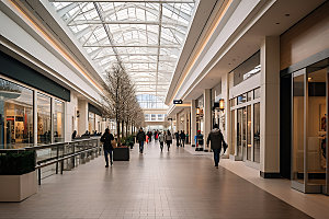 购物中心商场大气摄影图