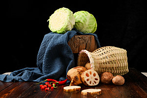 瓜果蔬菜食材原材料摄影图