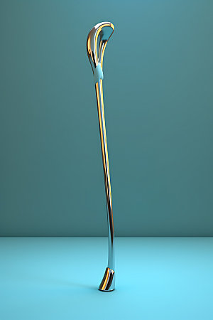 拐杖医疗康复3D效果图