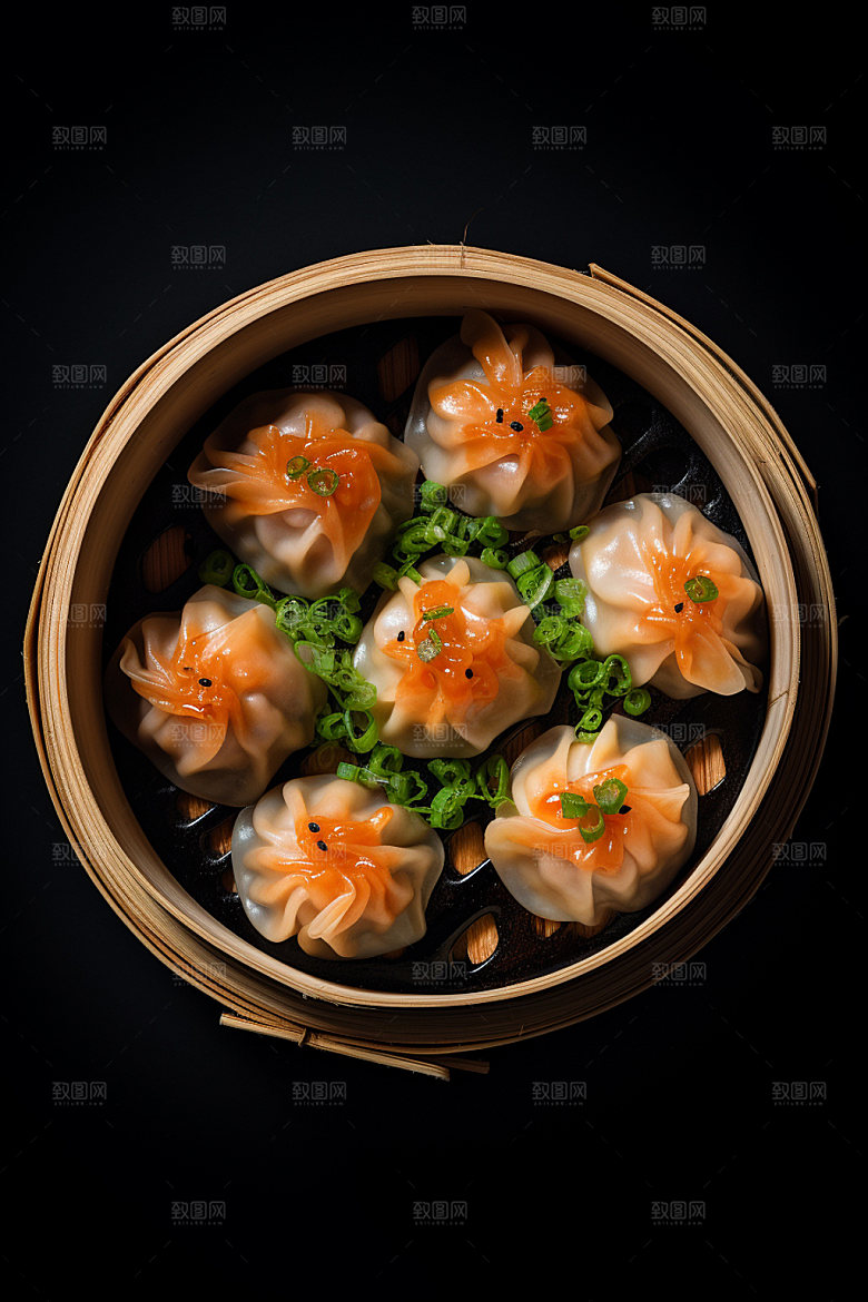 广式早茶美味早点精致矢量素材