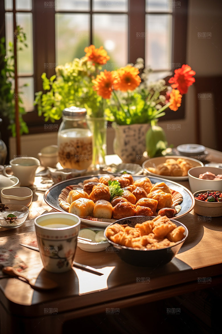 广式早茶小笼包蒸饺矢量素材