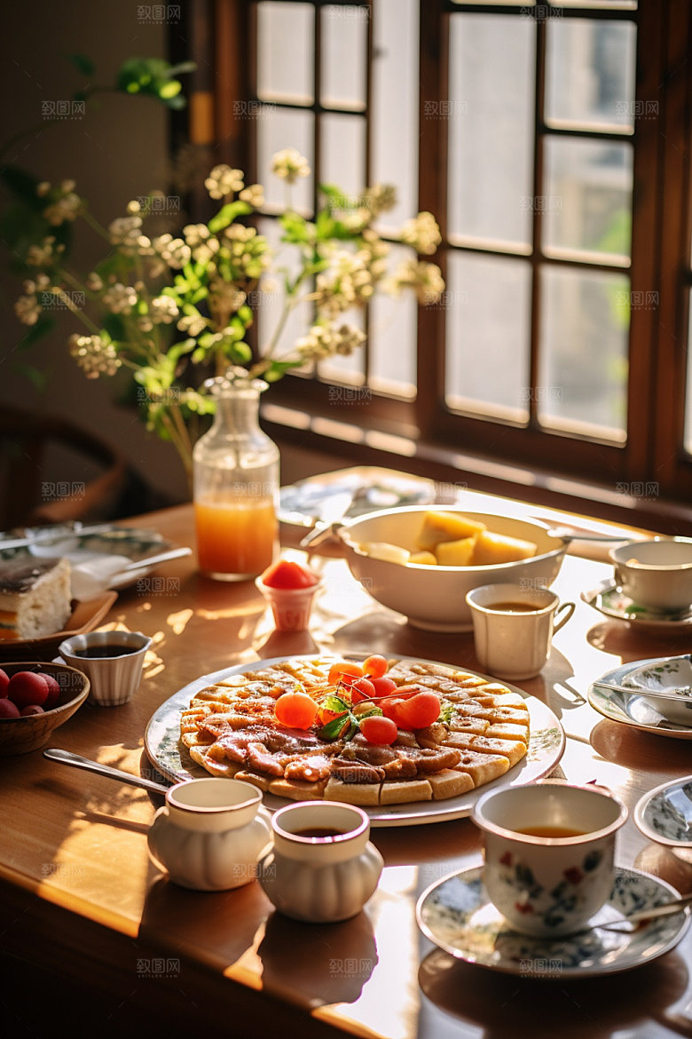 广式早茶美味早点蒸饺矢量素材
