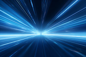 光束隧道射线光效科技背景图
