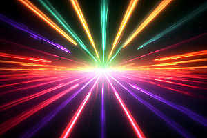 光束隧道射线光效科幻背景图
