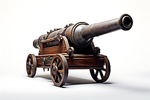 古代大炮军事火药模型