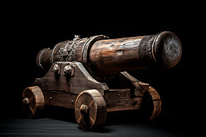 古代大炮战争火药模型