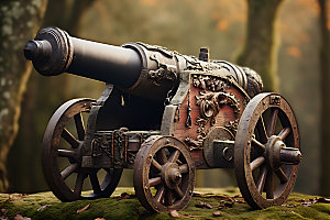 古代大炮3D立体模型