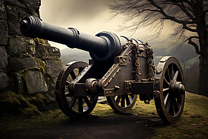 古代大炮战争立体模型