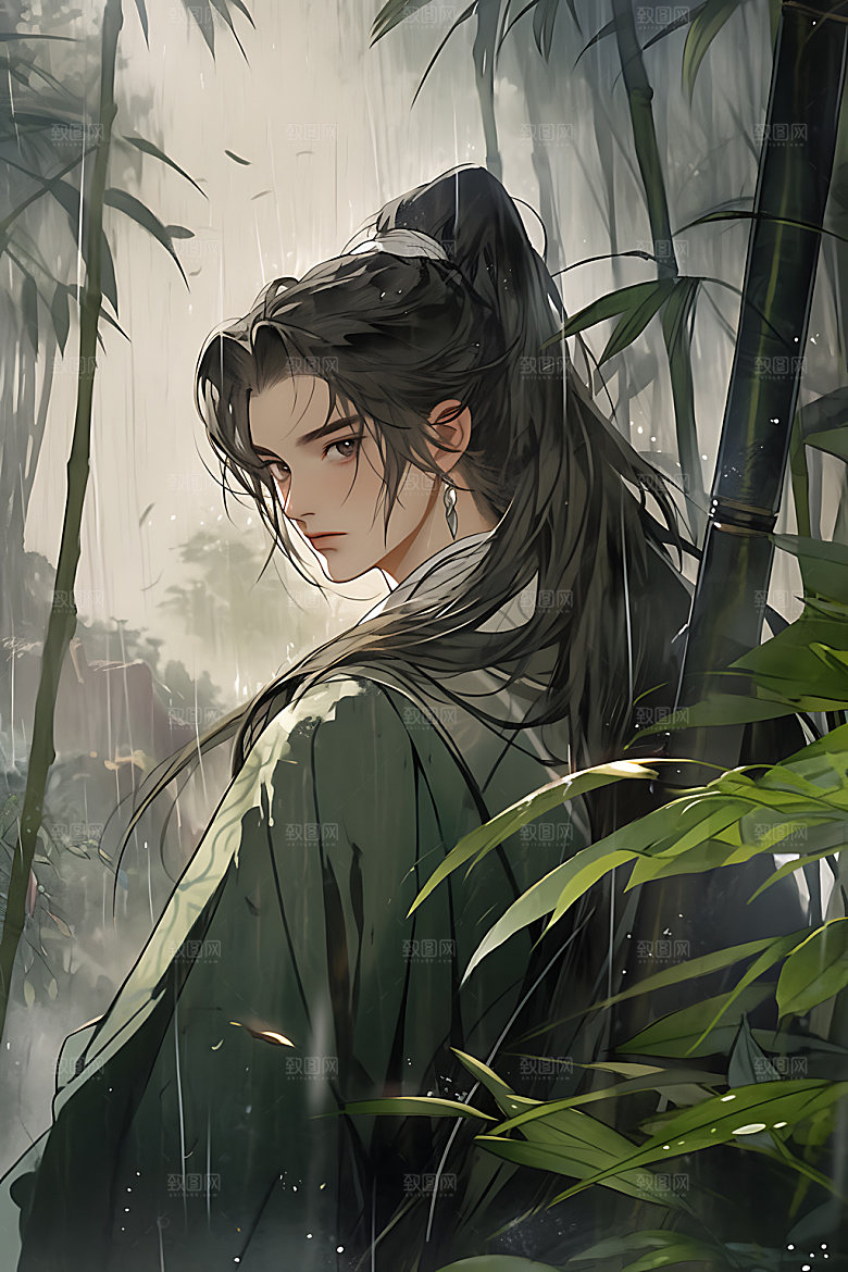 古风美少年少侠汉服插画